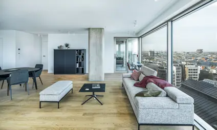 antwerp tower city vibe appartement témoin salon