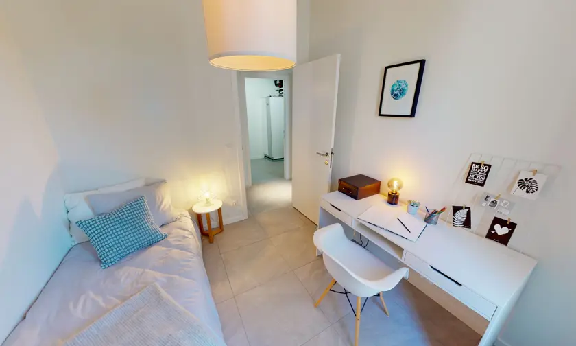 Appartement Quartier Bleu Hasselt, gelijkvloers, 2 slaapkamers en terras - foto tweede slaapkamer