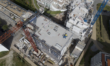 werf appartement exterieur luchtbeeld drone