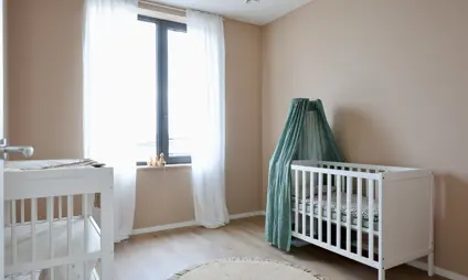 Deurne Eksterlaer Kijkwoning slaapkamer baby
