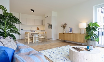 kijkappartement interieur leefruimte