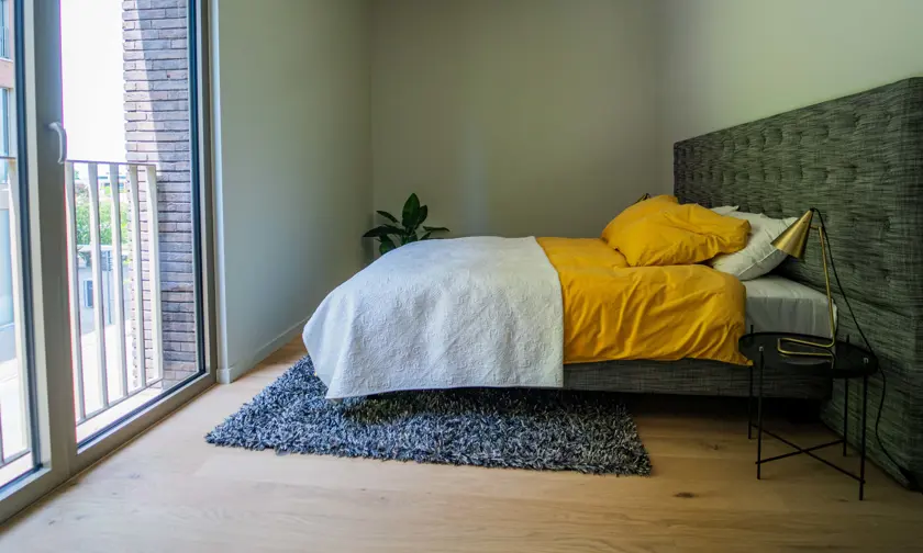 Appartement Quartier Bleu Hasselt, 2 slaapkamers en terras - foto slaapkamer