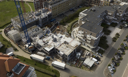 werf appartement exterieur luchtbeeld drone