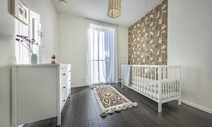 Boechout Zuiderdal chambre à coucher interieur bébé