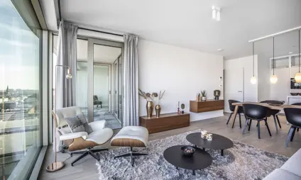 antwerp tower city vibe appartement témoin salon
