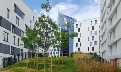 Appartements à vendre à Liège - Paradis Express - Vue extérieure - Jardins