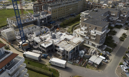 werf appartement exterieur luchtbeeld drone