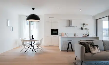 Appartement Quartier Bleu Hasselt, 3 slaapkamers en terras - foto leefruimte