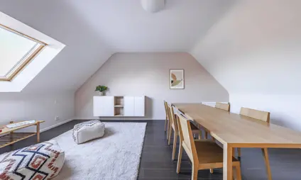 Boechout Zuiderdal grenier intérieur très lumineux