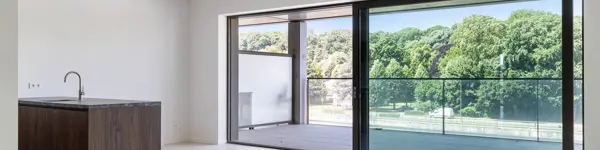 Appartement Waterzicht (Vilvoorde) met 2 slaapkamers en terras - foto van leefruimte