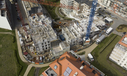 werf appartement exterieur luchtbeeld drone