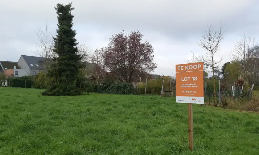 Open bouwgrond lot 18 te koop