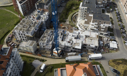 werf appartement exterieur luchtbeeld drone