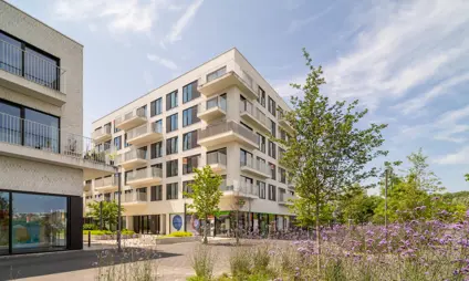 Appartement Brughuis (Vilvoorde) avec 3 chambres, terrasse et petit jardin - photo du bâtiment